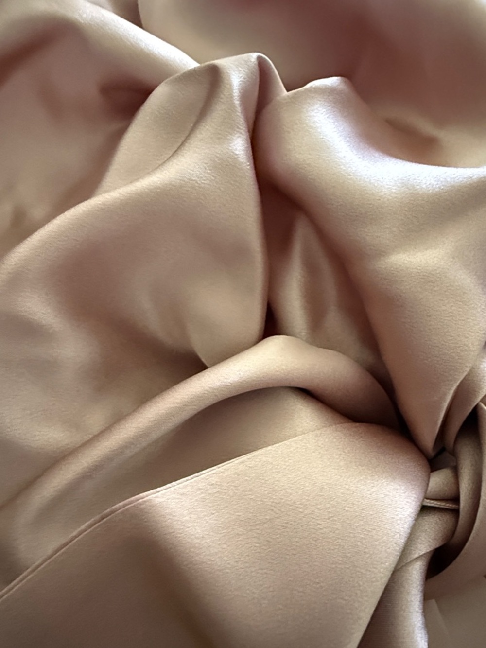 Rosy Pink 100% Mulberry Silk Tie Bonnet - Picture 3 of 5